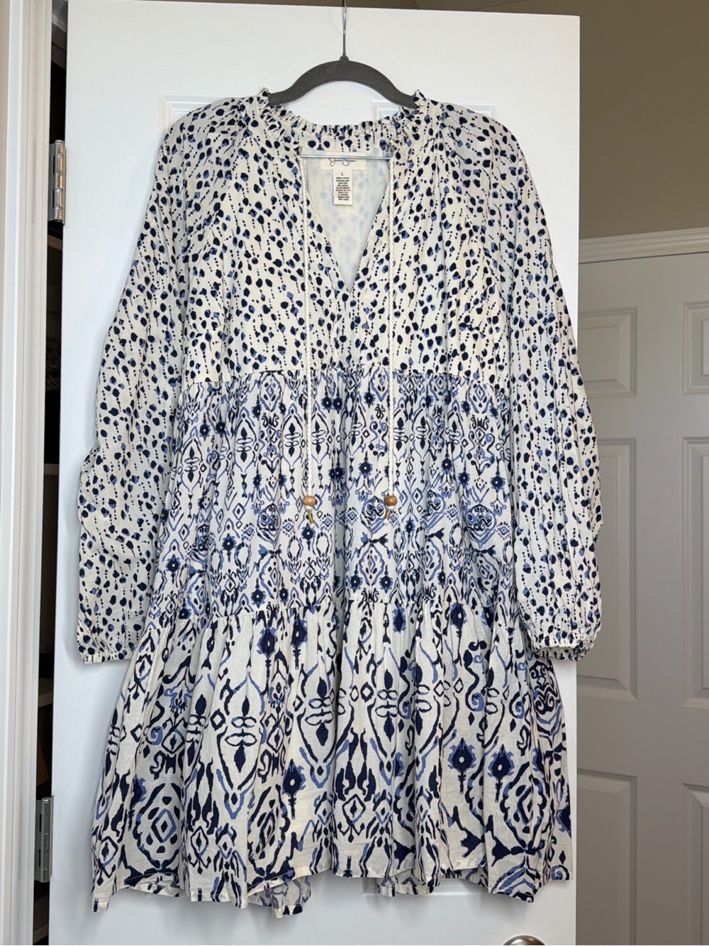 Jessica Simpson boho mini dress 🤍💙
